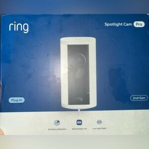 Ring Spotlight Cam Pro in White and Black